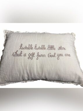 Taylor Linens down pillow for Baby. Twinkle twinkle little star what a gift